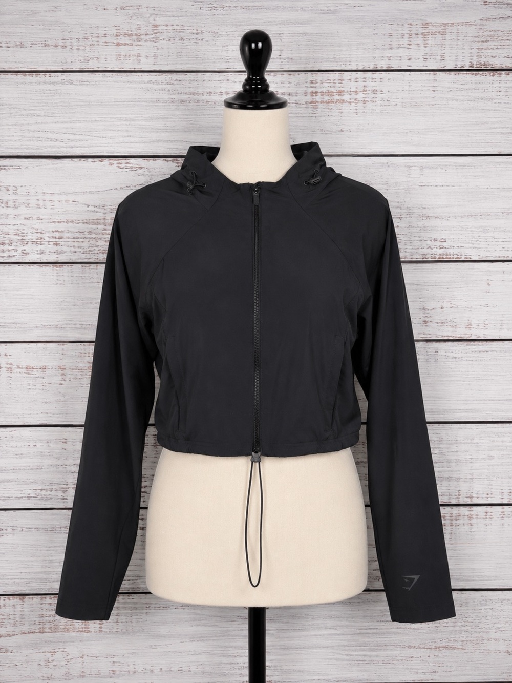 Gymshark KK Kendra & Kathryn Black Cropped Jacket M
